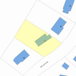 30 Oak Cliff Rd, Newton MA  02460-2325 plot plan
