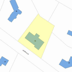 50 Aspen Ave, Newton MA 02466-3001 plot plan