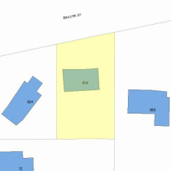 618 Beacon St, Newton MA 02459-2004 plot plan