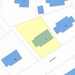 16 Chapin Rd, Newton MA  02459-1807 plot plan