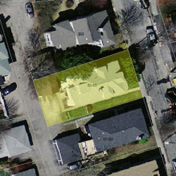 65 Withington Rd, Newton MA 02460-2037 aerial view