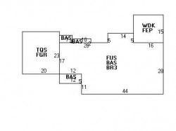 32 Pickwick Rd, Newton MA 02465-2819 floor plan