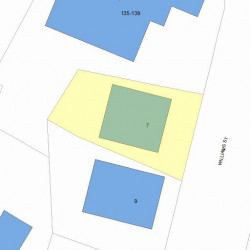 7 Williams St, Newton MA  02464-1328 plot plan