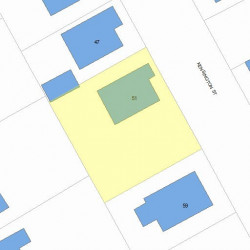 51 Kensington St, Newton MA  02460-1311 plot plan