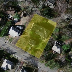 119 Elgin St, Newton MA  02459-2301 aerial view