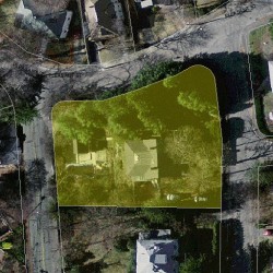 9 Crescent Ave, Newton MA 02459-1830 aerial view