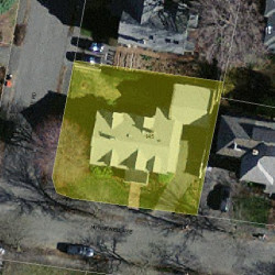 145 Hunnewell Ave, Newton MA 02458-2244 aerial view