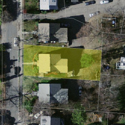 14 Sumner St, Newton MA 02459-1641 aerial view