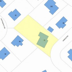 82 Fairlee Rd, Newton MA  02468-2026 plot plan