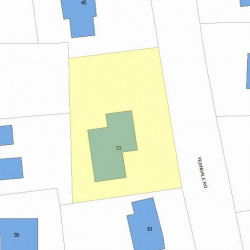53 Verndale Rd, Newton MA  02461-2113 plot plan
