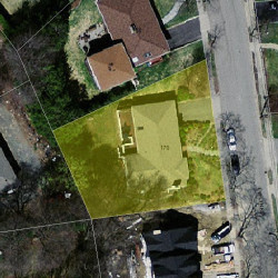 170 Evelyn Rd, Newton MA 02468-1042 aerial view