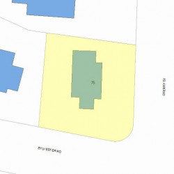 75 Cherry St, Newton MA 02465-1235 plot plan