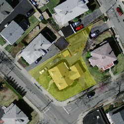40 Adams St, Newton MA 02460-1203 aerial view