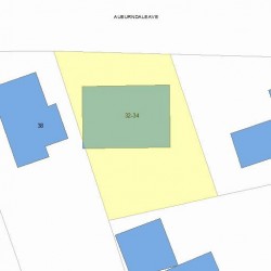 32 Auburndale Ave, Newton MA 02465-1404 plot plan