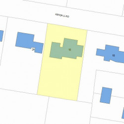 18 Kendall Rd, Newton MA 02459-2623 plot plan