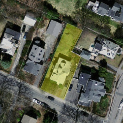 32 Fern St, Newton MA  02466-2207 aerial view