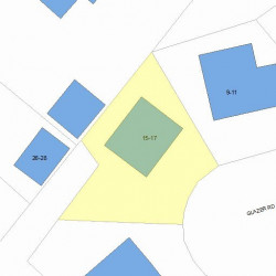 15 Glazer Rd, Newton MA 02459-2215 plot plan