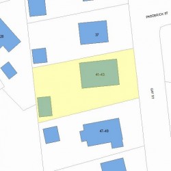 41 Gay St, Newton MA  02460-2248 plot plan