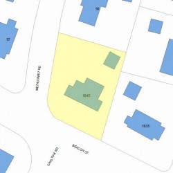 1845 Beacon St, Newton MA 02468-1462 plot plan