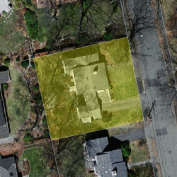 11 Hemlock Rd, Newton MA 02464-1206 aerial view