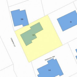 125 Edinboro St, Newton MA 02460-1337 plot plan