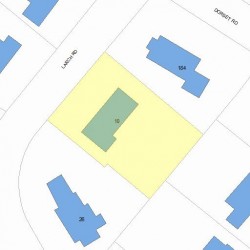 10 Larch Rd, Newton MA  02468-1414 plot plan