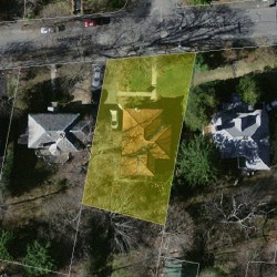 48 Marshall St, Newton MA  02459-1658 aerial view