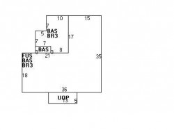 44 Clinton St, Newton MA  02458-1232 floor plan