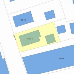 112 Dalby St, Newton MA 02458-1033 plot plan