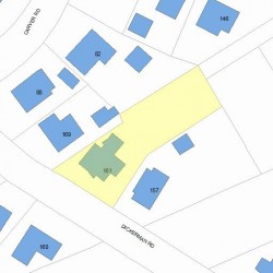 161 Dickerman Rd, Newton MA 02461-1339 plot plan