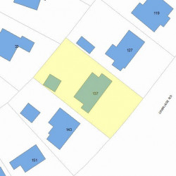 137 Commonwealth Ave, Newton MA 02459 plot plan