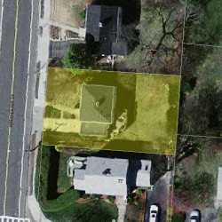 180 Winchester St, Newton MA 02461-2130 aerial view