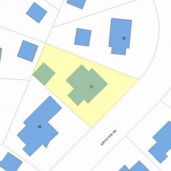 35 Kingston Rd, Newton MA 02461-1013 plot plan