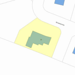 51 Pickwick Rd, Newton MA 02465-2818 plot plan