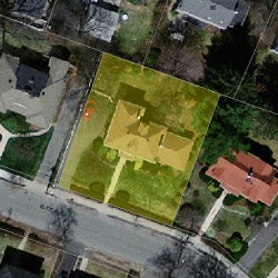 49 Eliot Ave, Newton MA 02465-1708 aerial view