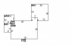 114 Cherry St, Newton MA  02465-1239 floor plan