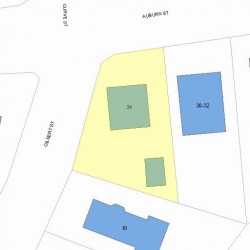 36 Auburn St, Newton MA 02465-2224 plot plan