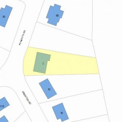 2 Kingston Rd, Newton MA 02461-1014 plot plan