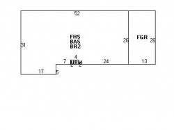 241 Mount Vernon St, Newton MA 02465-2518 floor plan