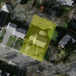 11 Converse Ave, Newton MA 02458-2503 aerial view