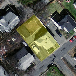 25 Alden Pl, Newton MA  02465-1567 aerial view