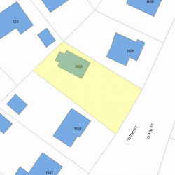 1499 Centre St, Newton MA 02461-1200 plot plan