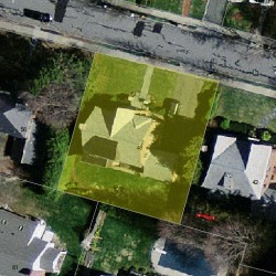 48 Cotton St, Newton MA  02458-2620 aerial view