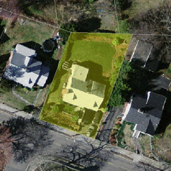 95 Jackson St, Newton MA 02459-2518 aerial view