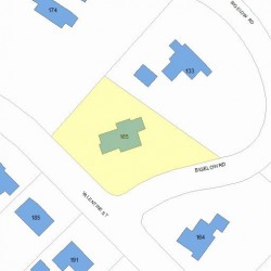 165 Bigelow Rd, Newton MA 02465-3005 plot plan
