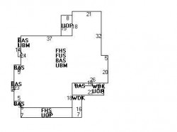 621 Centre St, Newton MA 02458-2305 floor plan