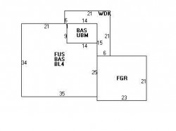 184 Bellevue St, Newton MA 02458-1813 floor plan