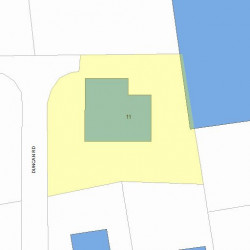 11 Duncan Rd, Newton MA 02465-2208 plot plan