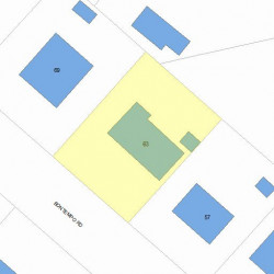 63 Bontempo Rd, Newton MA  02459-3601 plot plan