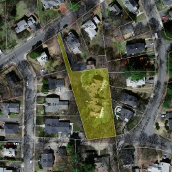 56 Fuller St, Newton MA 02468-1032 aerial view